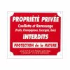 Panneau Cueillette Interdite